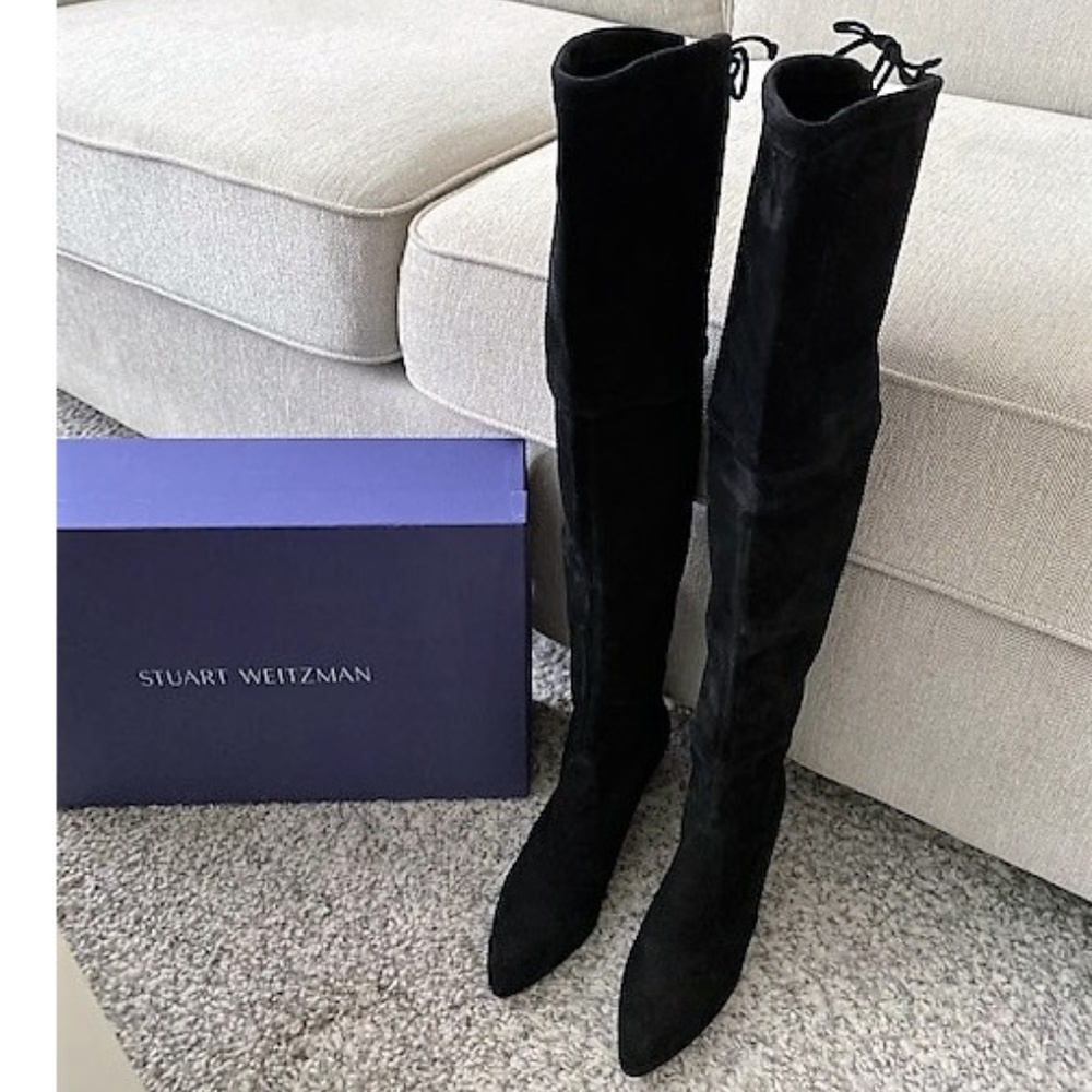 Stuart Weitzman Tiemodel Thigh High OTK Boots
